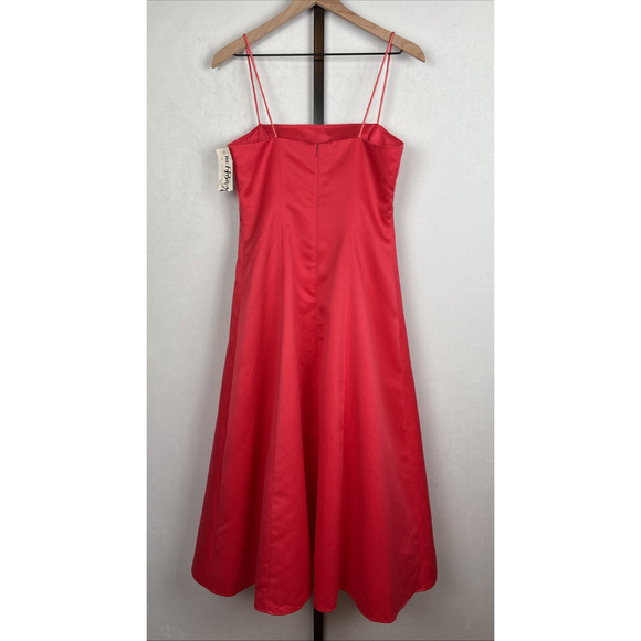 NEW Vintage Betsy & Adam Embroidered Midi Dress Women's 10 Pink Ombre Formal - Picture 4 of 10